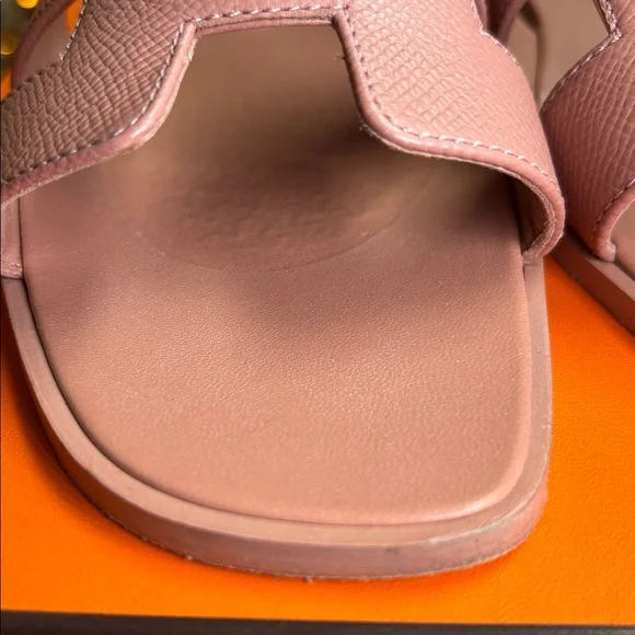 Authentic Hermes Oran Rose Aube size 8.5 - Picture 2 of 12